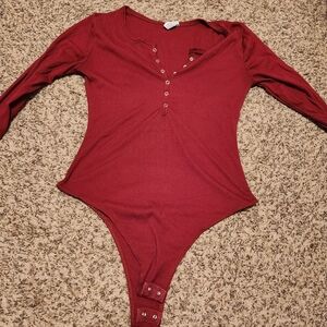 Rue21 Burgundy Knit Top